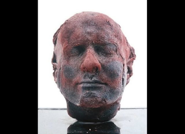 bust made of blood